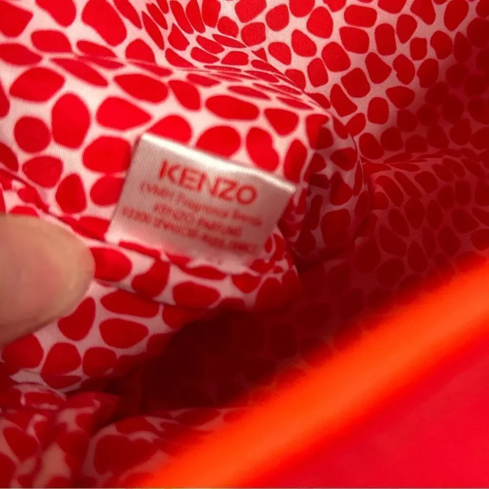 Kenzo Red Rubber Cosmetic Travel Bag